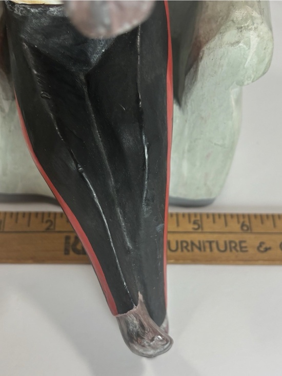 Set Of 2 Hand Carved Painted Wood Cats- Folk Art Whimsical Therapist Kitty Vtg - Picture 15 of 15